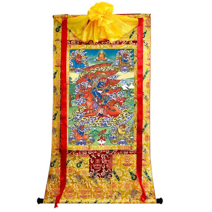 Gandhanra Handmade Thangka - Palden Lhamo / Magzor Gyalmo / Shri Devi - from Kathok Monastery