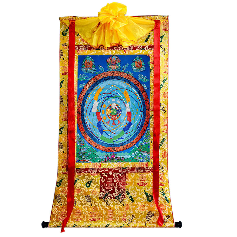 Gandhanra Tibetan Giclee Printed Thangka Art - Mandala of Celestial Movements