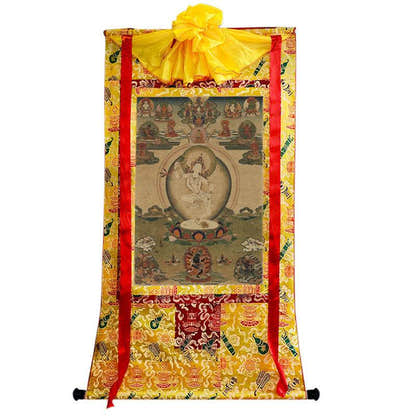 Machig Labdron Image - Tibetan thangka painting, view 8