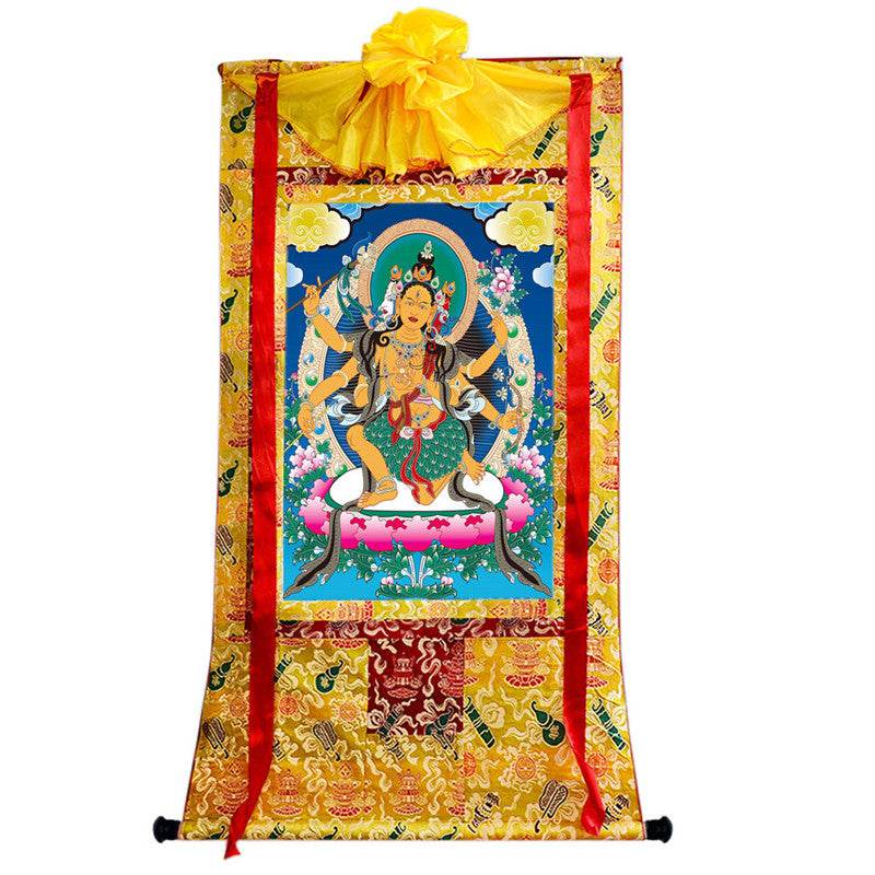Parnashavari Image - Tibetan thangka painting, view 8