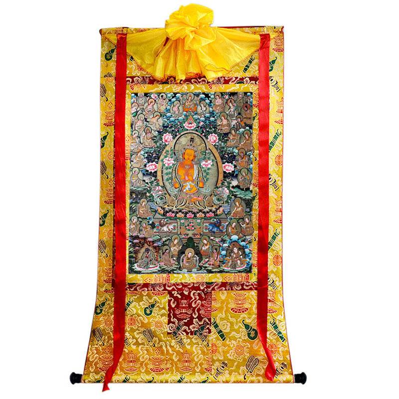Manjusri Image - Tibetan thangka painting, view 8