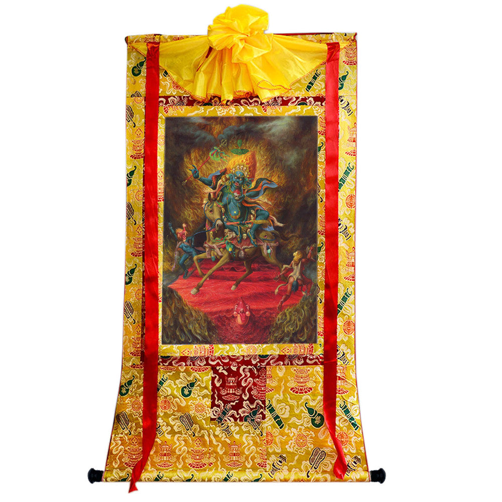 Gandhanra Handmade Thangka - Palden Lhamo / Magzor Gyalmo / Shri Devi - from Kathok Monastery