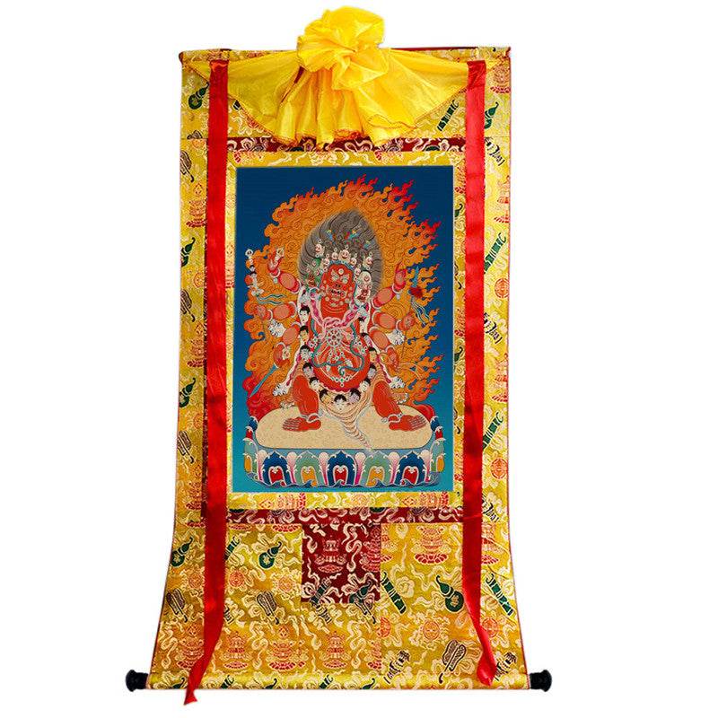 Hayagriva Image - Tibetan thangka painting, view 8