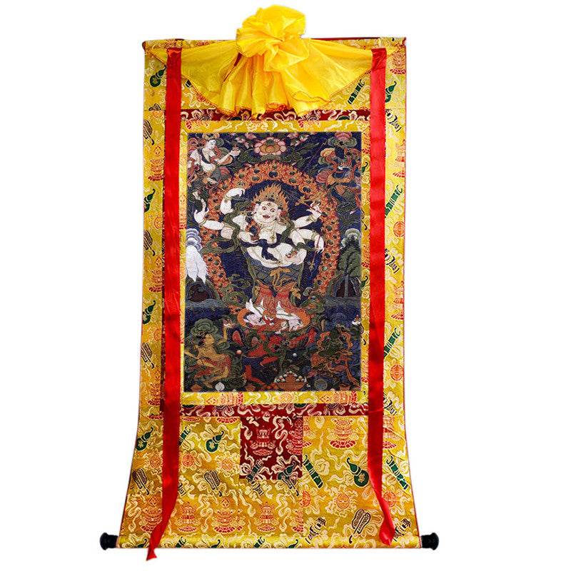 Mahakala Image - Tibetan thangka painting, view 8