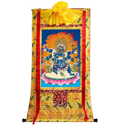 Mahakala Image - Tibetan thangka painting, view 8