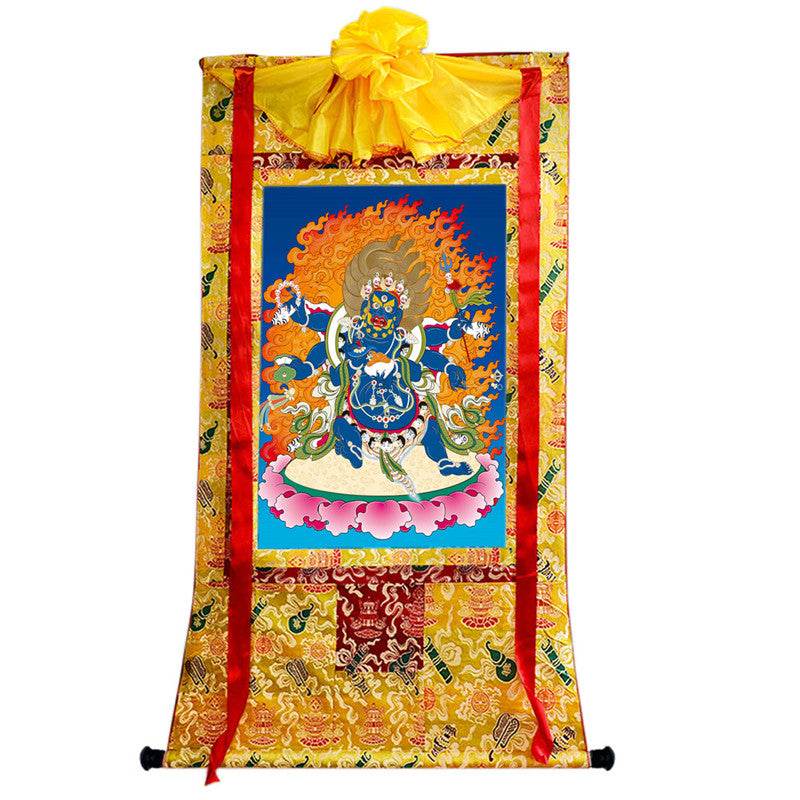 Mahakala Image - Tibetan thangka painting, view 8