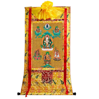 Vajrasattva - Tibetan thangka painting, view 15
