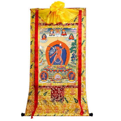 Vajrayogini/Narodakini/Dorje Naljorma/ Thangka - Tibetan thangka painting, close-up detail
