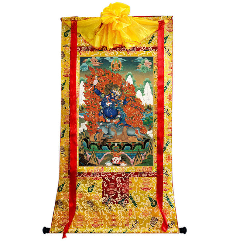 Yamantaka \ Vajrabhairava Image - Tibetan thangka painting, view 8