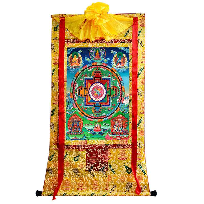 Medicine Buddha Image - Tibetan thangka painting, view 8