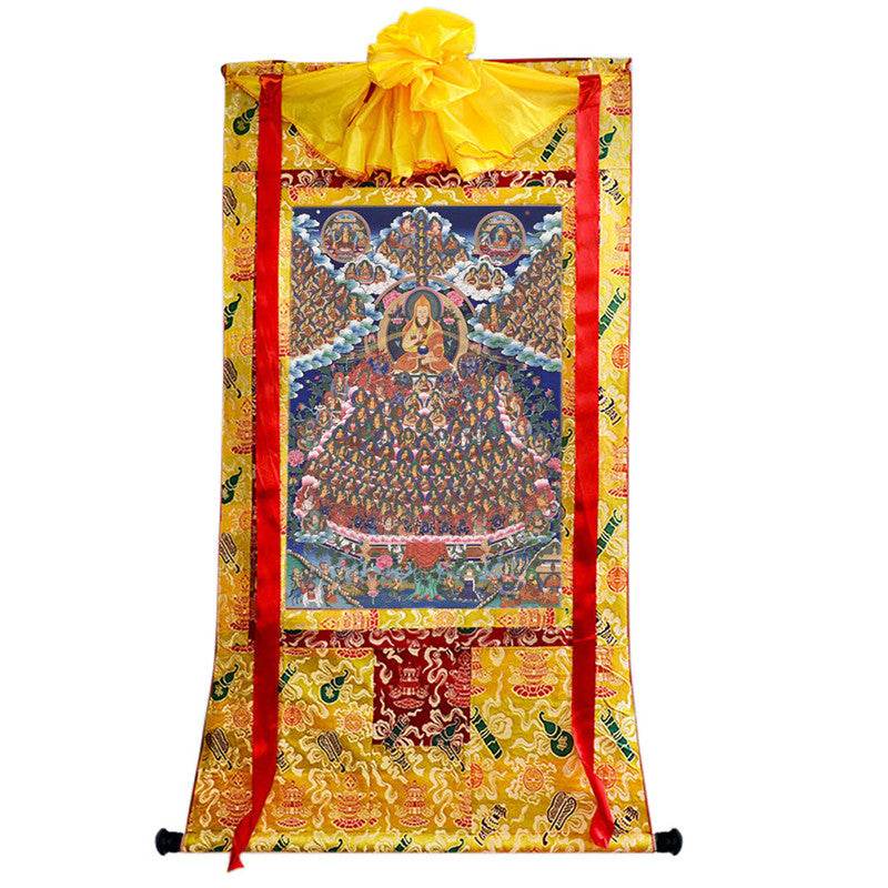 Je Tsongkhapa Refuge Tree Image - Tibetan thangka painting, view 8