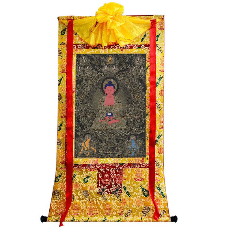Amitabha Image - Tibetan thangka painting, view 8