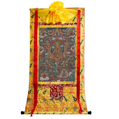 Gandhanra Tibetan Thangka Art - Tsongkhapa - from Labrang Monastery - Giclee Print with Mineral Pigments