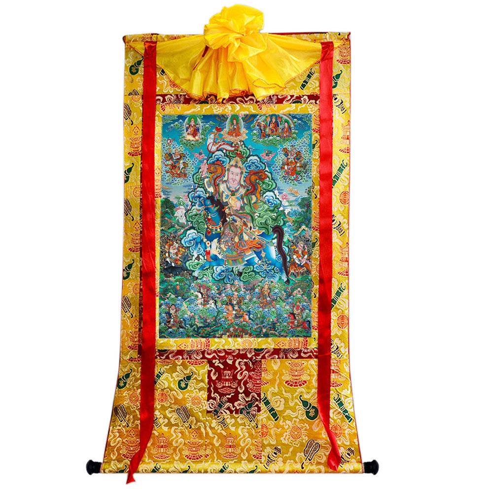 King Gesar - Tibetan thangka painting, view 15