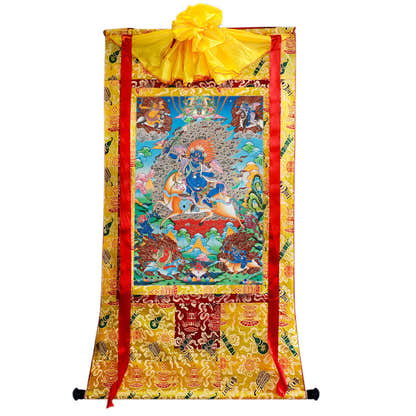 Palden Lhamo / Magzor Gyalmo / Shri Devi - Tibetan thangka painting, view 18