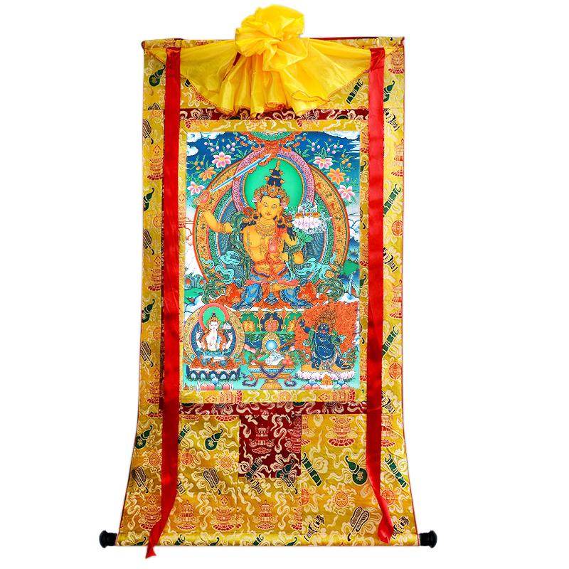 Manjusri Thangka - Tibetan thangka painting, view 18
