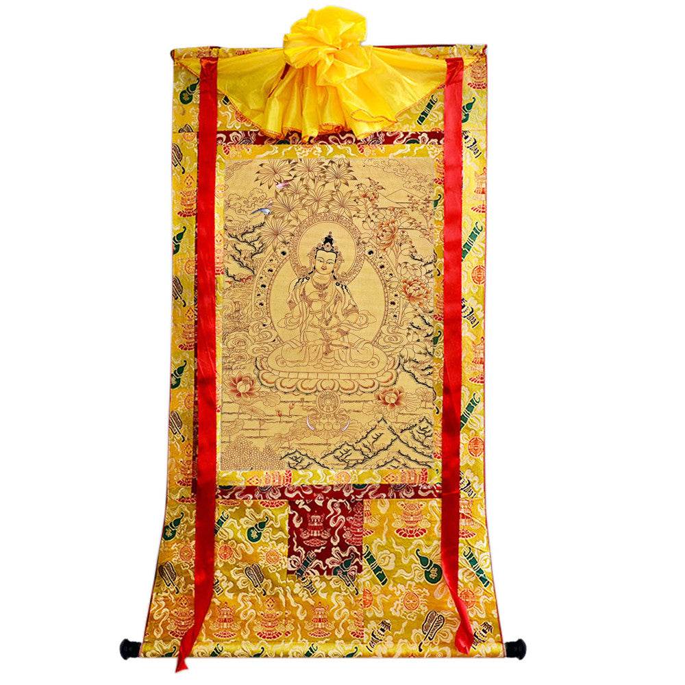 Vajrasattva - Tibetan thangka painting, view 15