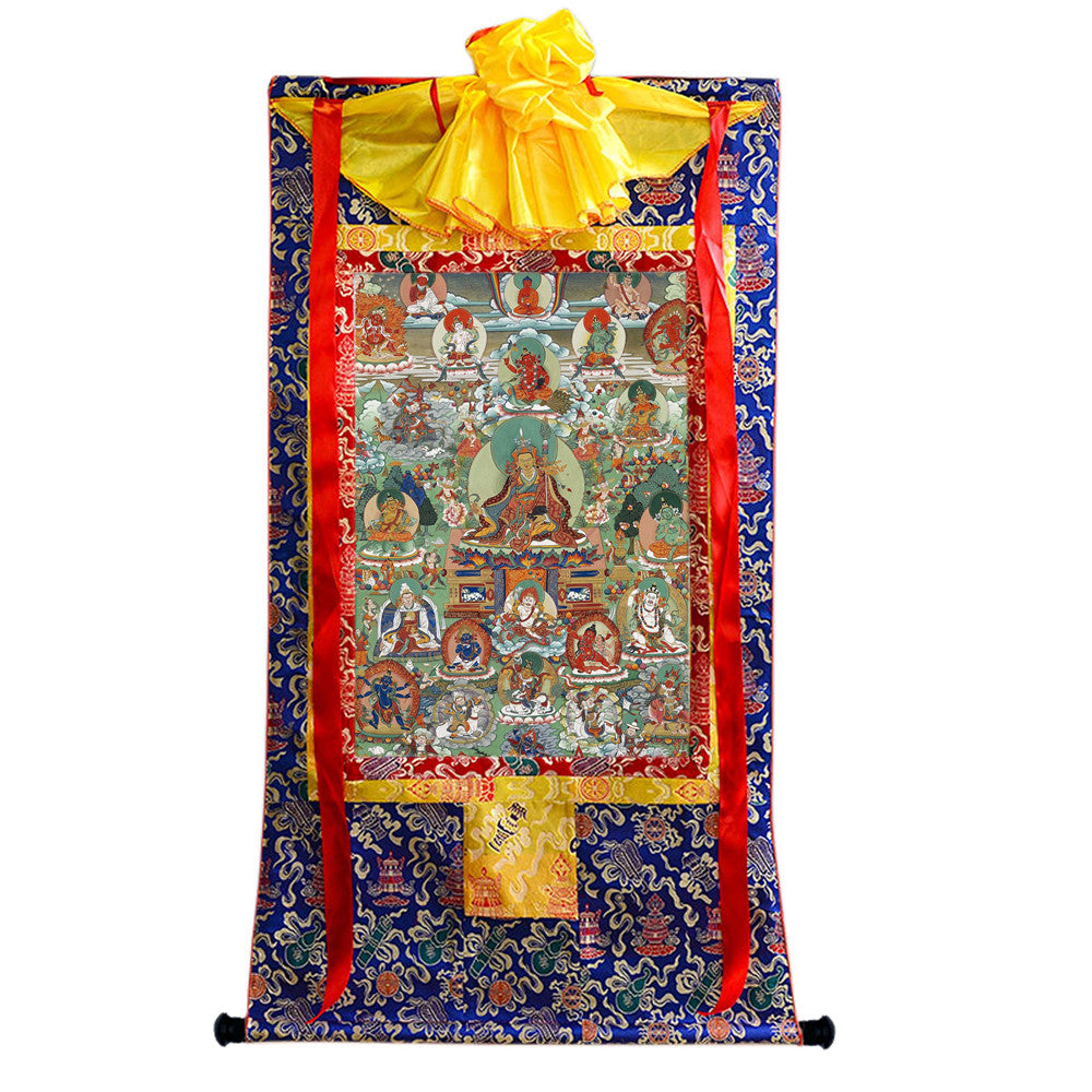 Gandhanra Handmade Thangka - Padmasambhava - Guru Rinpoche - from Kathok Monastery