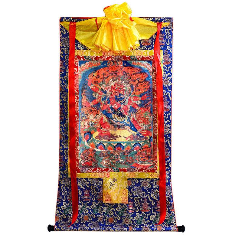 Vajrakilaya in Yab Yum Image - Tibetan thangka painting, view 9