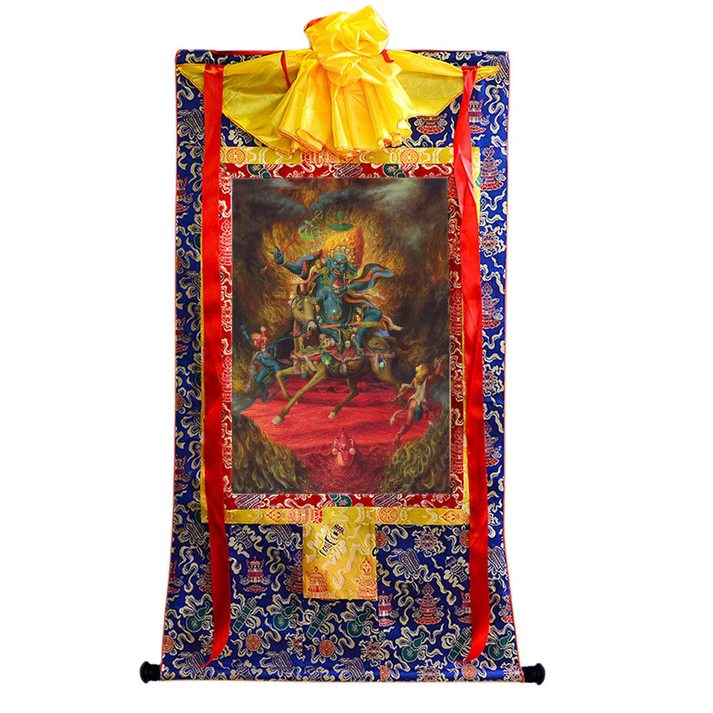 Gandhanra Handmade Thangka - Palden Lhamo / Magzor Gyalmo / Shri Devi - from Kathok Monastery