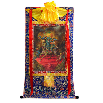 Gandhanra Handmade Thangka - Palden Lhamo / Magzor Gyalmo / Shri Devi - from Kathok Monastery