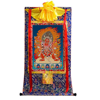 Hayagriva Image - Tibetan thangka painting, view 9