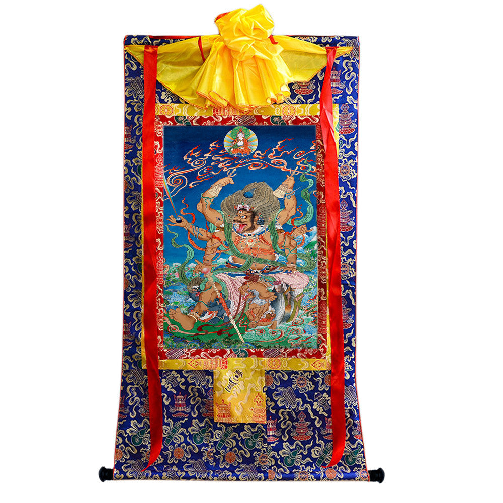 2778-唐卡-HBMT-083玛哈嘎拉-大黑天-240dpi Gandhanra-ART