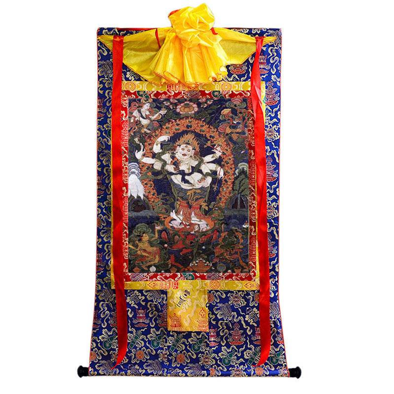 Mahakala Image - Tibetan thangka painting, view 9