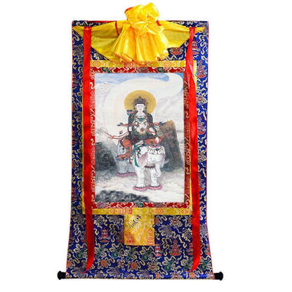 Samantabhadra Image - Tibetan thangka painting, view 9