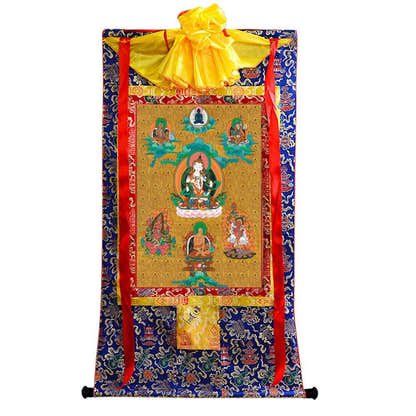 Vajrasattva - Tibetan thangka painting, view 4