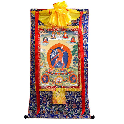 Gandhanra Tibetan Thangka Art - Black Dakini - Troma Nagmo - from Kathok Monastery - Giclee Print with Mineral Pigments