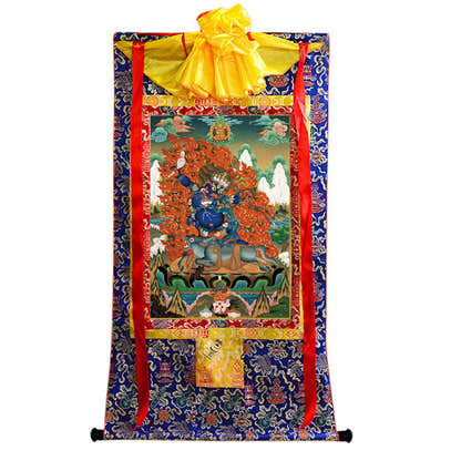 Yamantaka \ Vajrabhairava Image - Tibetan thangka painting, view 9