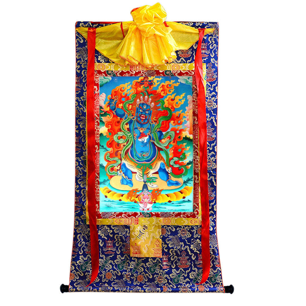 2779-唐卡-HBMT-084玛哈嘎拉-二臂-300dpi - Tibetan thangka painting, view 4