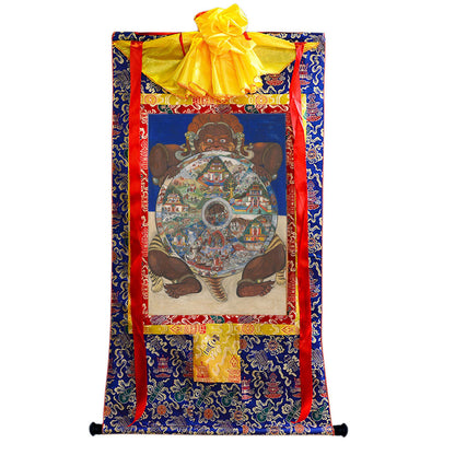 2772-唐卡-HBMT-077六道轮回-300dpi - Tibetan thangka painting, view 4