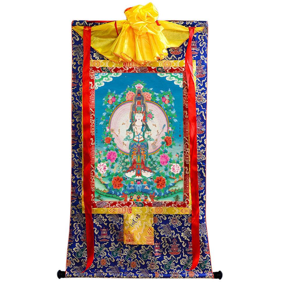 1000 Arms Avalokiteshvara Image - Tibetan thangka painting, view 9