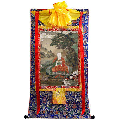 Amitabha Buddha - Tibetan thangka painting, view 4