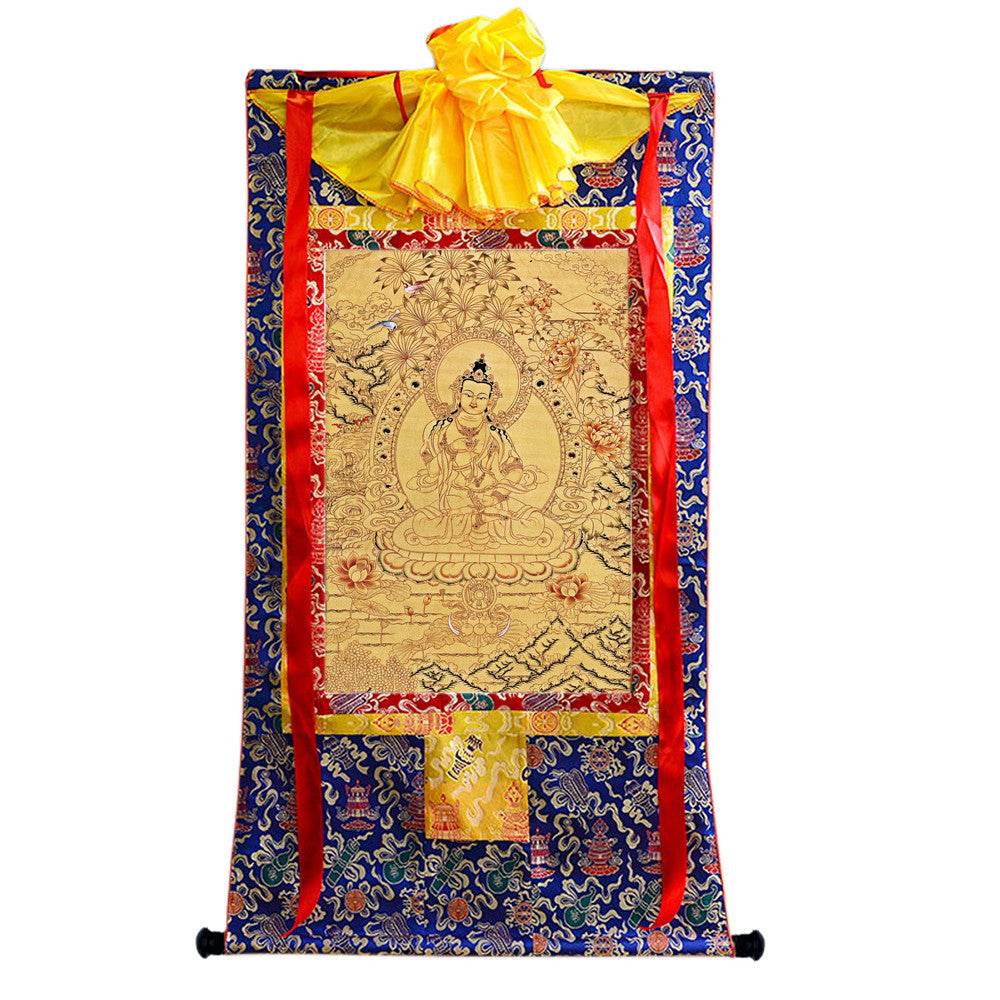 Vajrasattva - Tibetan thangka painting, view 4