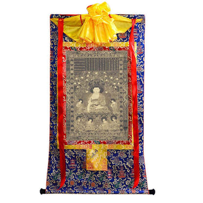Vipasyin - Tibetan thangka painting, view 4