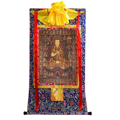 Je Tsongkhapa Image - Tibetan thangka painting, view 9