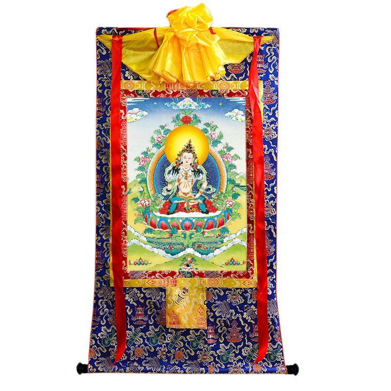 Vajrasattva - Tibetan thangka painting, view 19