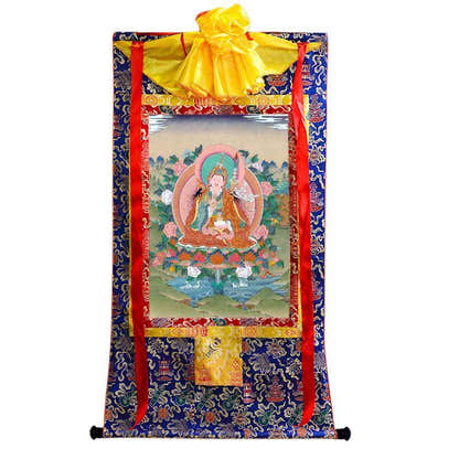 Padmasambhava - Guru Rinpoche - Tibetan thangka painting, view 19