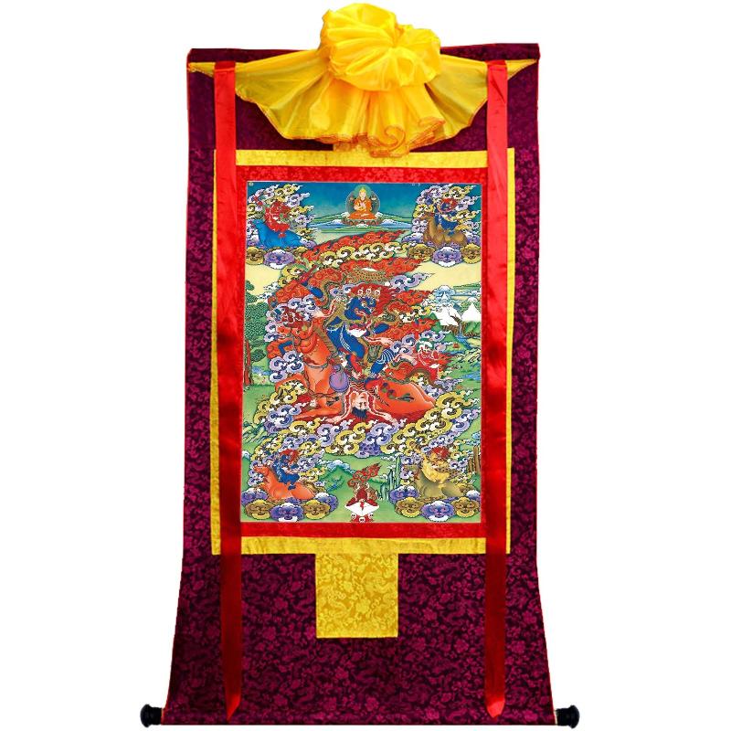 Gandhanra Handmade Thangka - Palden Lhamo / Magzor Gyalmo / Shri Devi - from Kathok Monastery