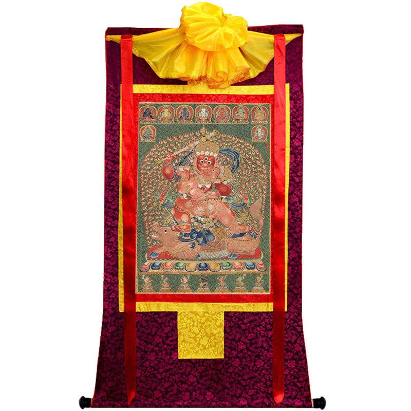 Rakta,Yamari Image - Tibetan thangka painting, view 10