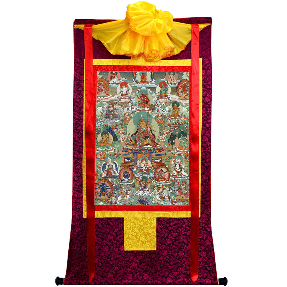 Gandhanra Handmade Thangka - Padmasambhava - Guru Rinpoche - from Kathok Monastery