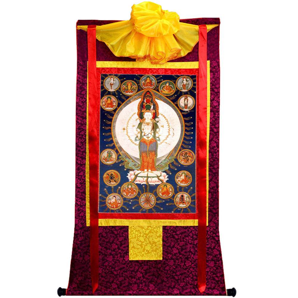 1000 Arms Avalokiteshvara Image - Tibetan thangka painting, view 10