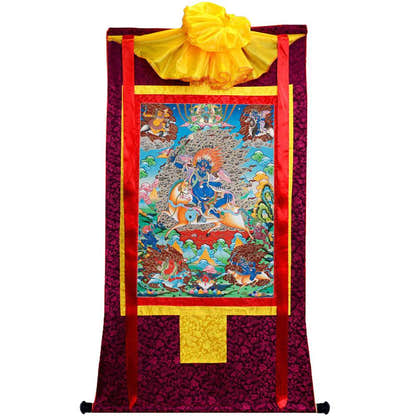 Palden Lhamo / Magzor Gyalmo / Shri Devi - Tibetan thangka painting, view 17