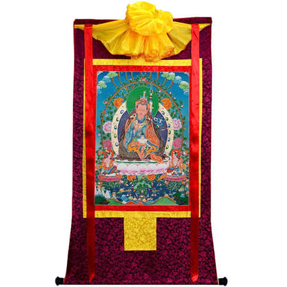 Padmasambhava - Guru Rinpoche - Tibetan thangka painting, view 17