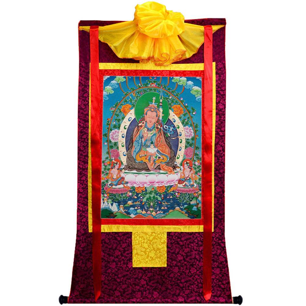 Padmasambhava - Guru Rinpoche - Tibetan thangka painting, view 17