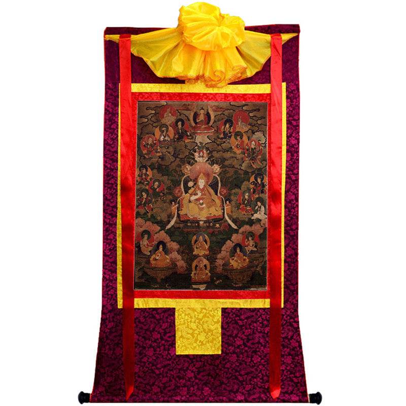 Dalai Lama VII - Kelzang Gyatso Image - Tibetan thangka painting, view 10