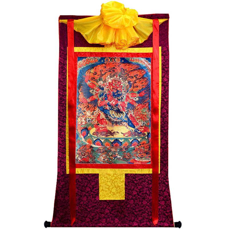 Vajrakilaya in Yab Yum Image - Tibetan thangka painting, view 10